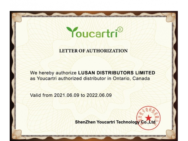 Youcartri Letter of Authorization for LUSAN DISTRIBUTORS
